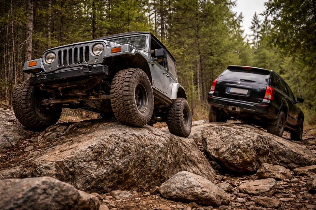 Rozstaw osi i zwisy – jak geometria auta wpływa na realne możliwości w terenie