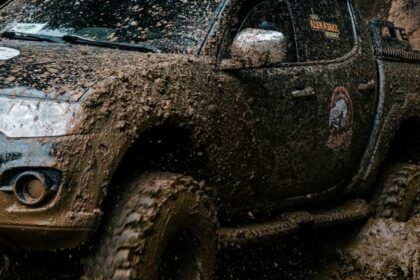 trasa 4x4 po deszczu